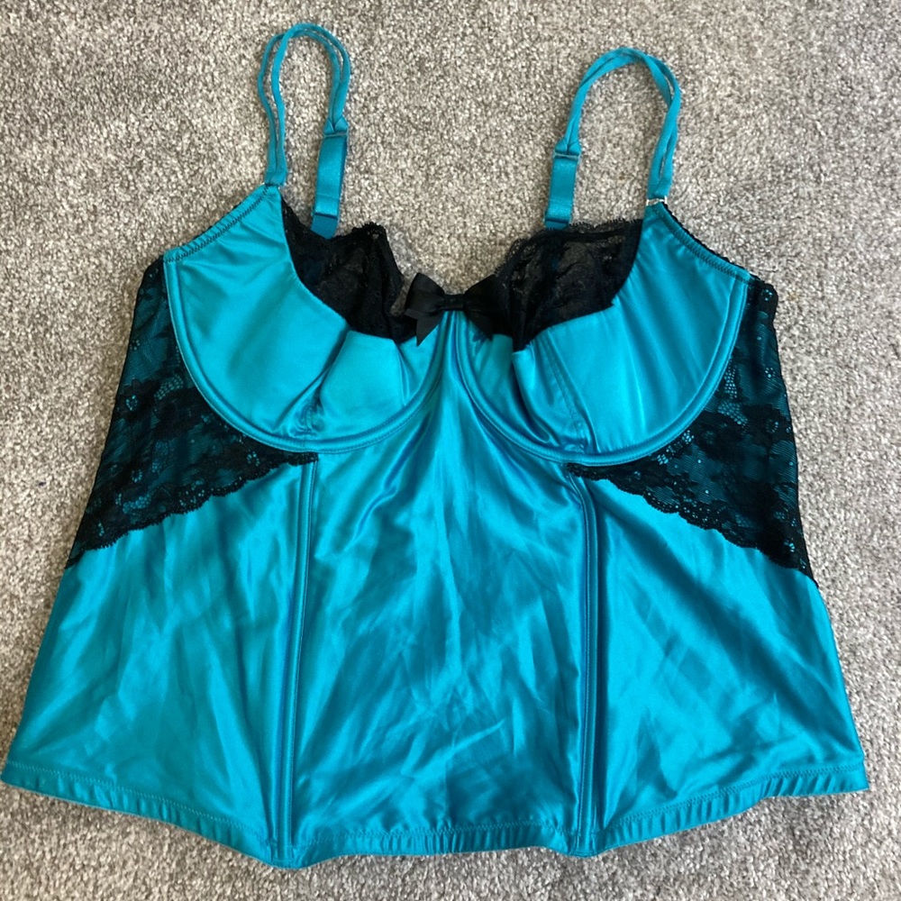 Cacique 22/24 quarter cup bustier adjustable strap